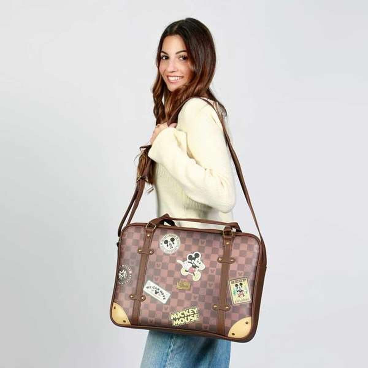 Laptopväska Mickey Mouse Brun — thumbnail 3