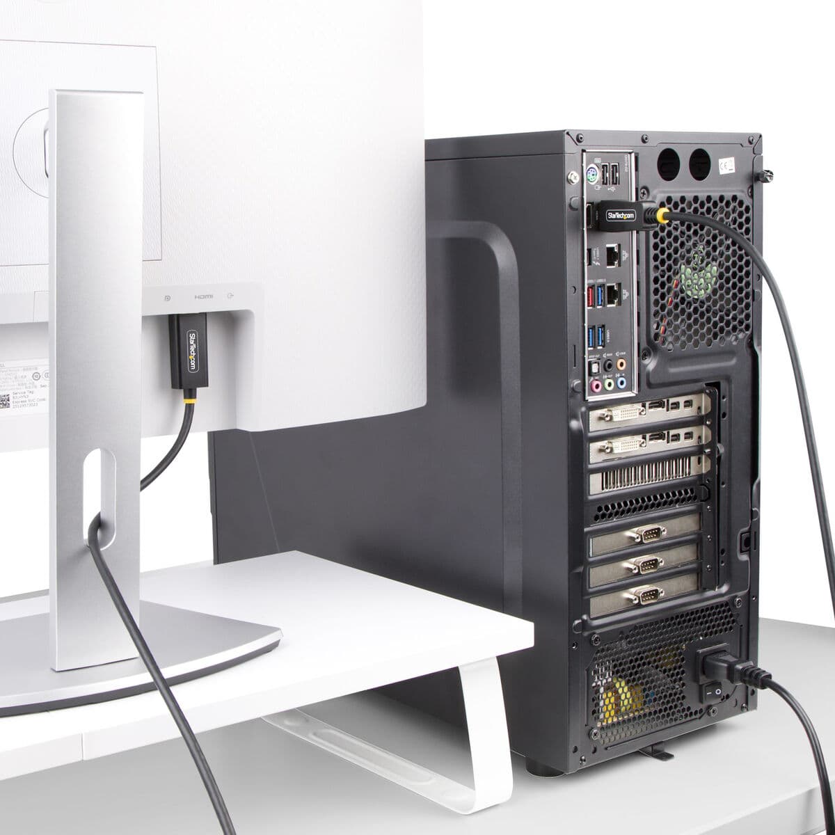 DisplayPort till HDMI Adapter Startech 6F-DP-HDMI-4K60-HDR Svart 2 m — thumbnail 2