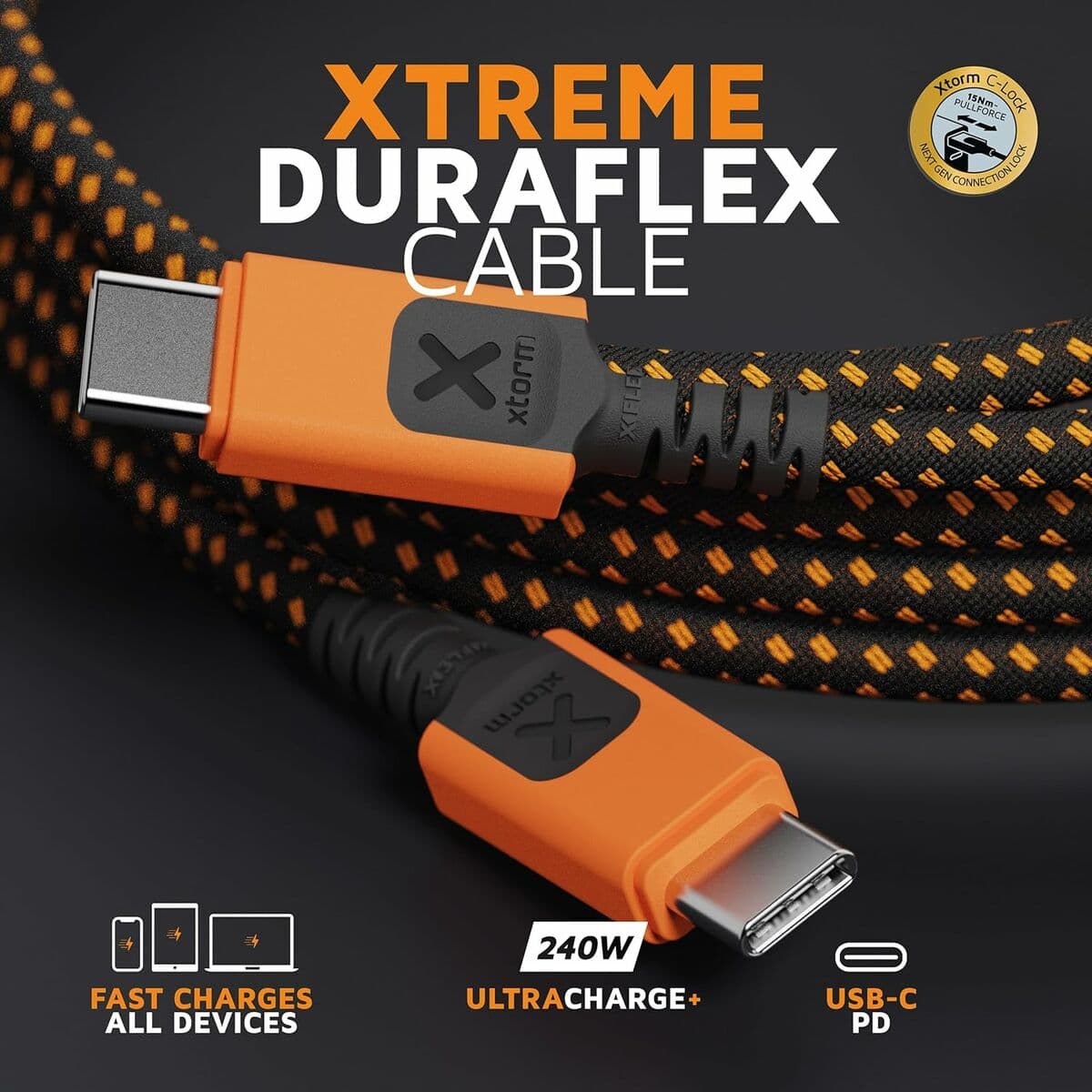 USB-kabel Xtorm CXX2006 Orange — thumbnail 7