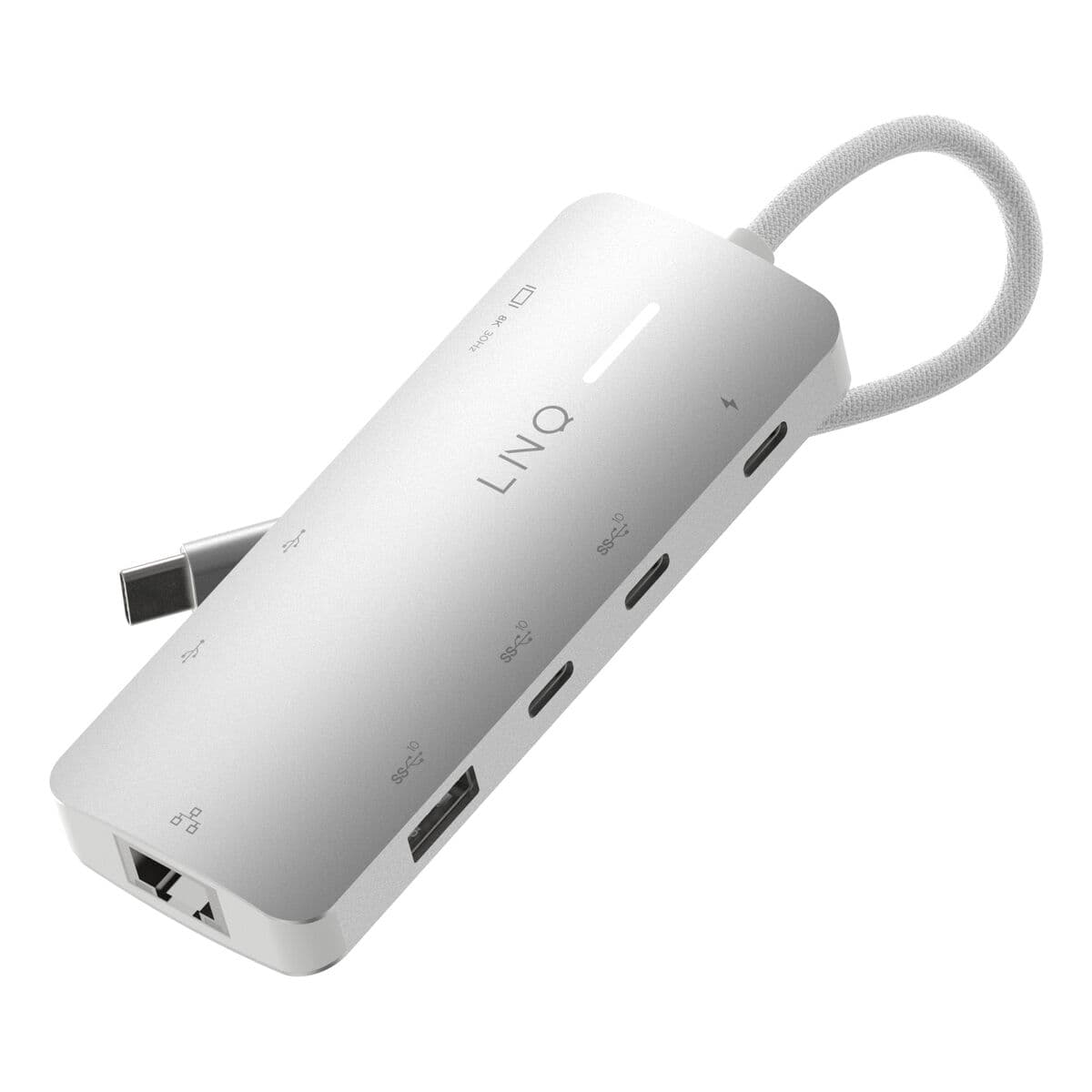 USB-HUB Linq Byelements LQ49081 Vit Grå — thumbnail 2