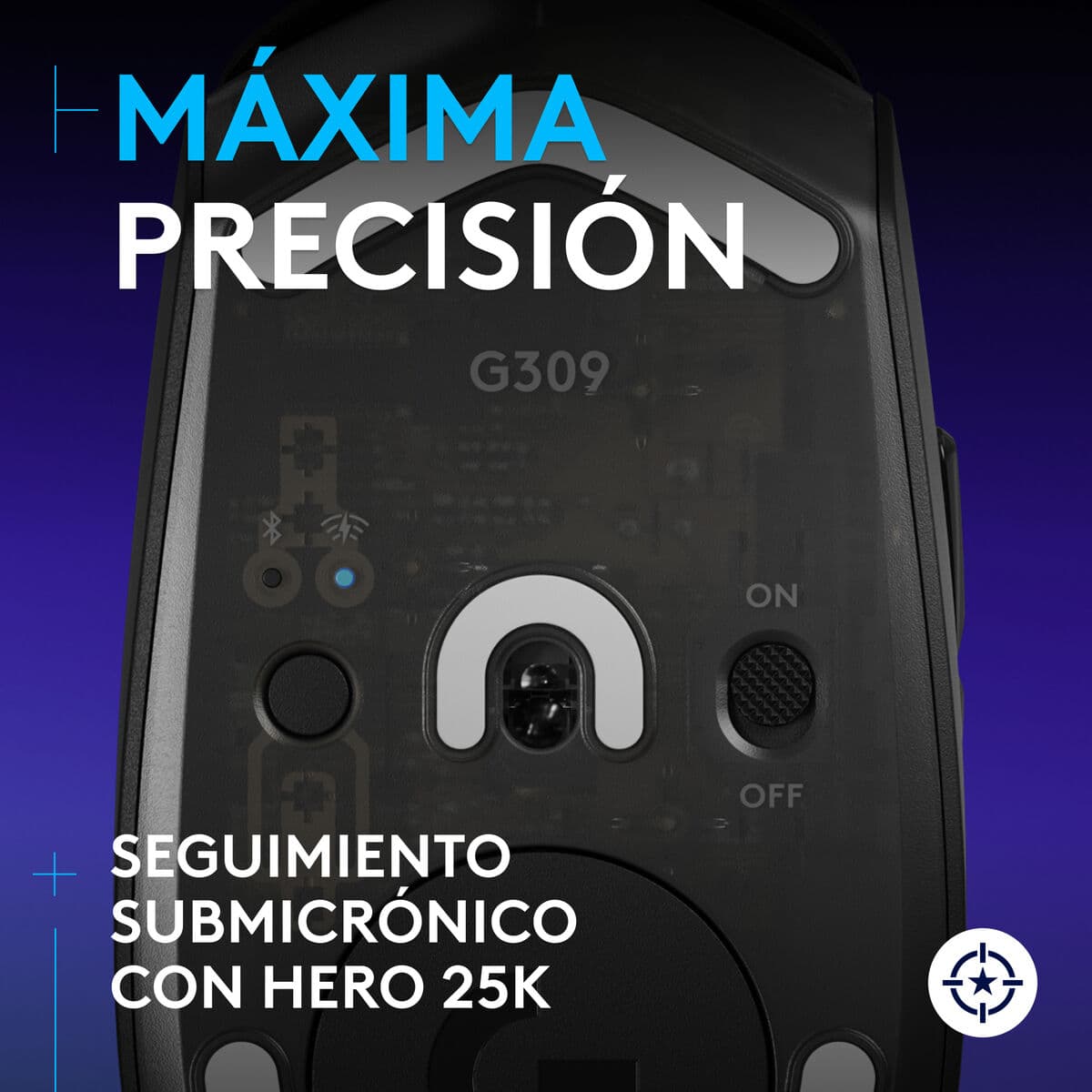 Mus Logitech G309 LIGHTSPEED Svart 25600 dpi — thumbnail 7