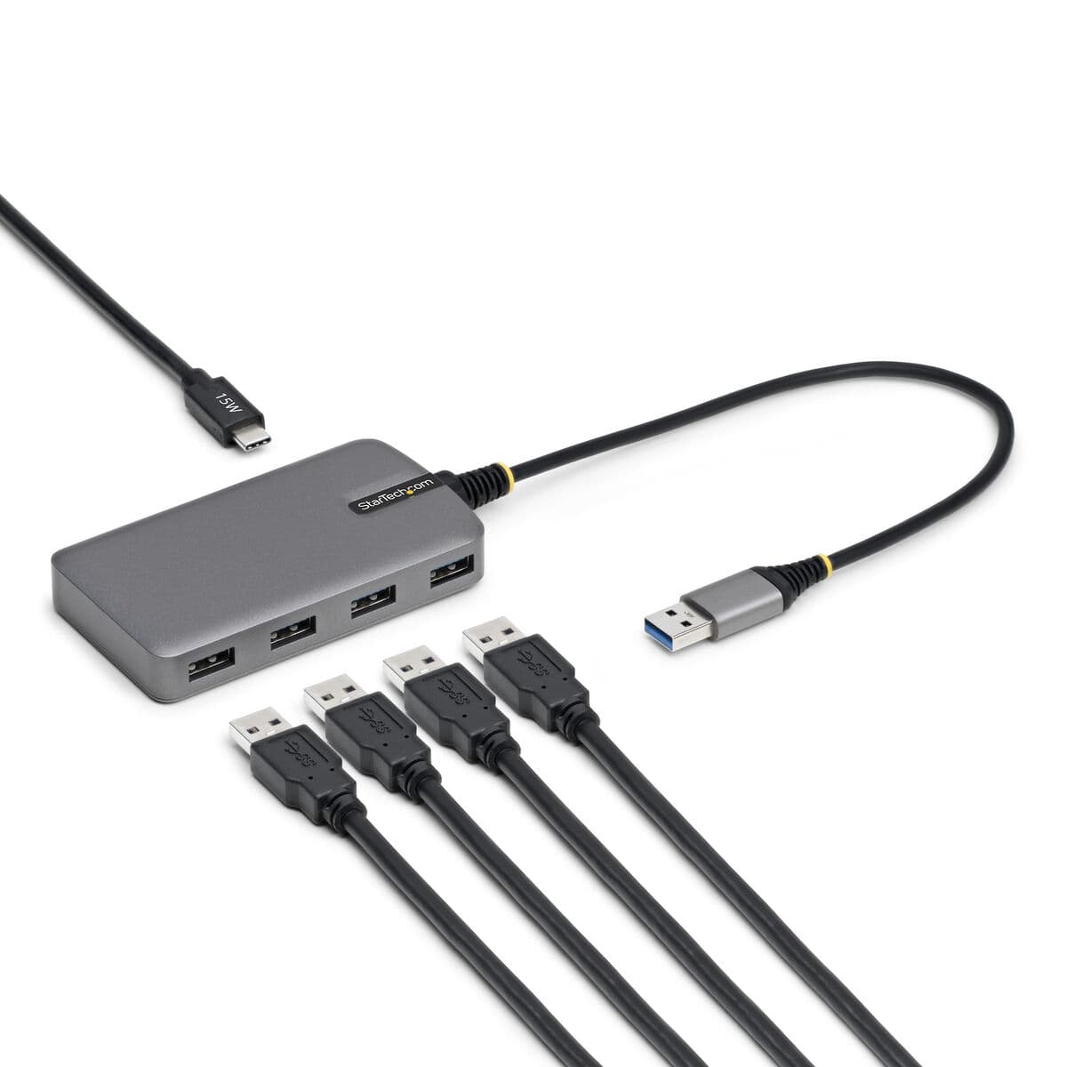 USB-HUB Startech 5G4AC-USB-A-HUB Grå