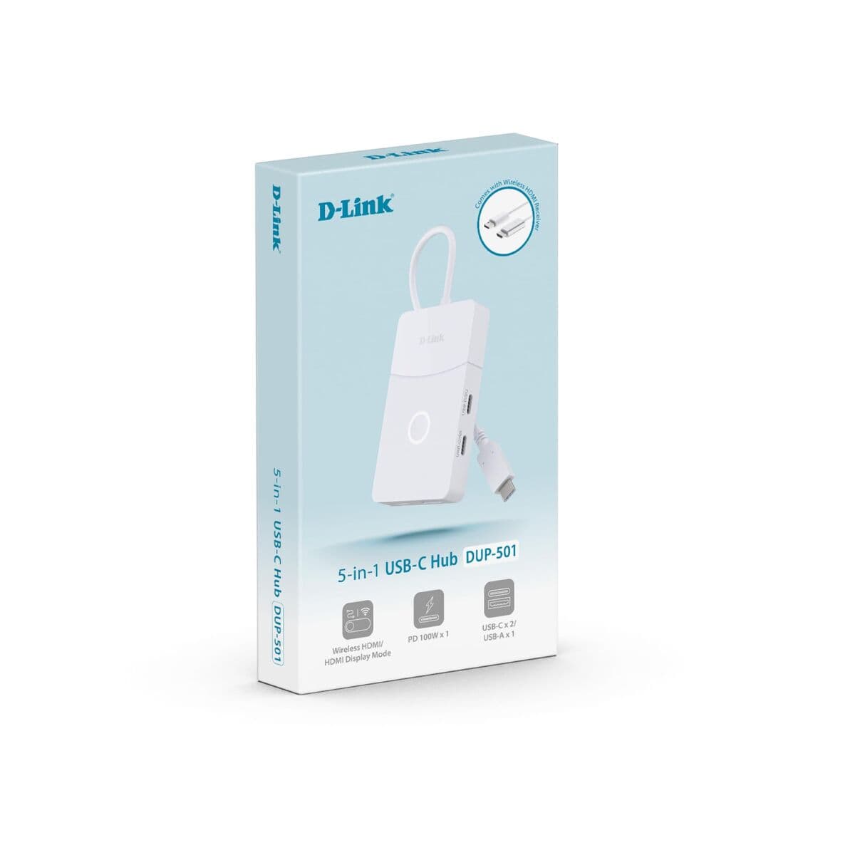 USB-HUB D-Link DUP-501 Vit