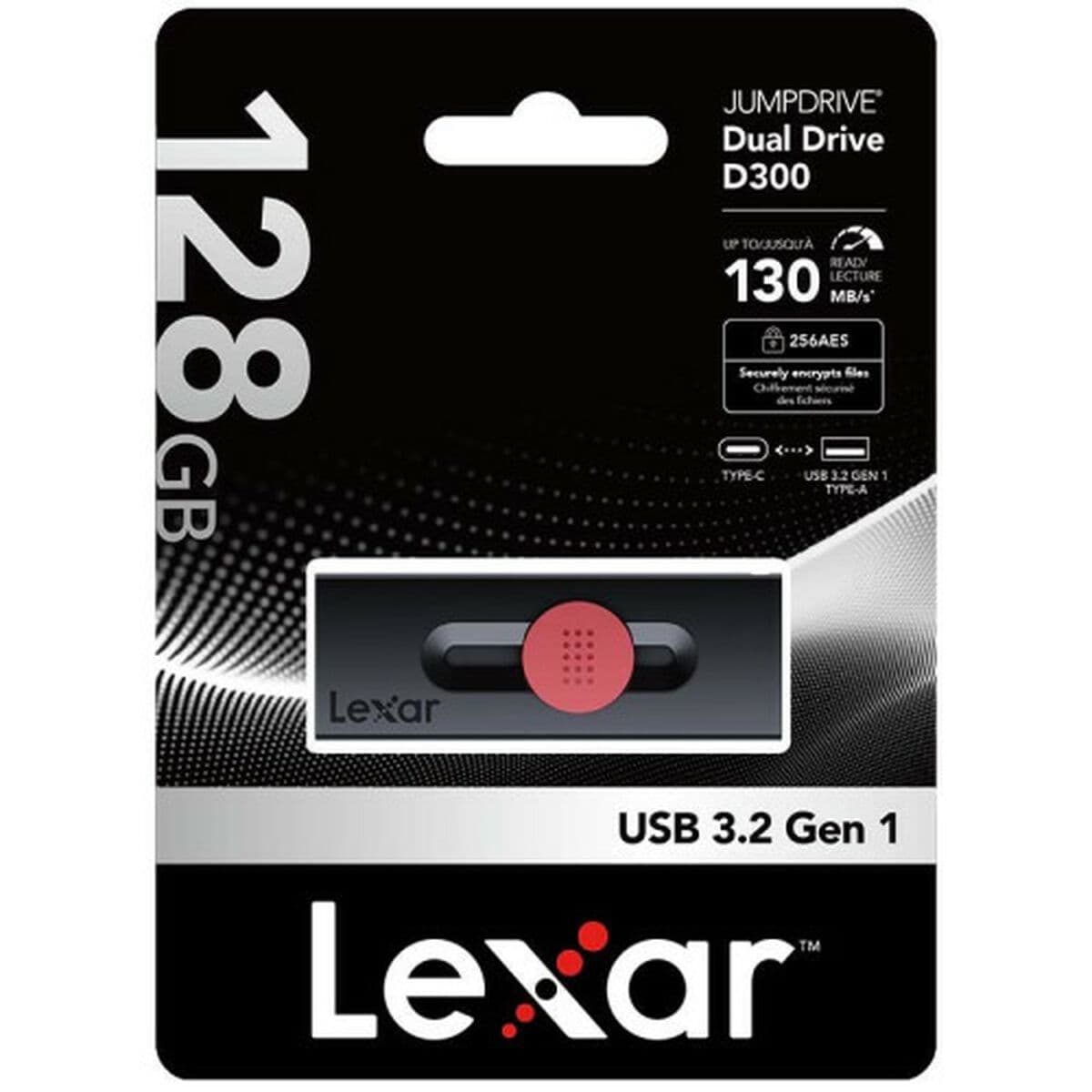 USB-minne Lexar LJDD300128G-BNBNG