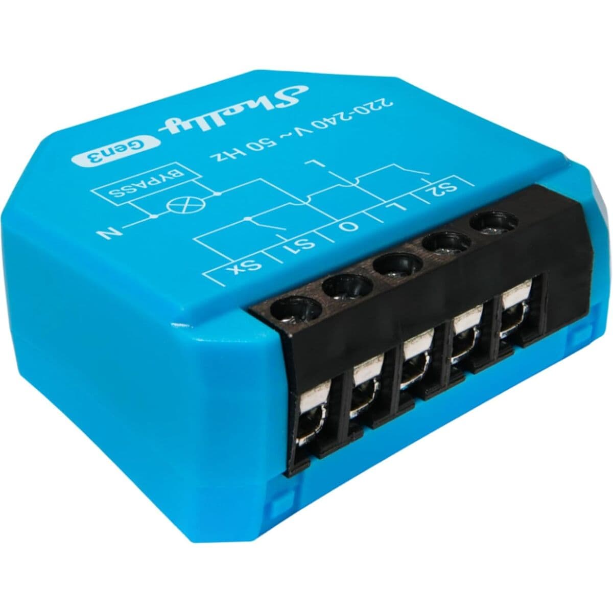 Smartkontakt OR: Intelligent Kontakt Shelly S3SW-0A2X4EUL Bluetooth Wi-Fi 230 V