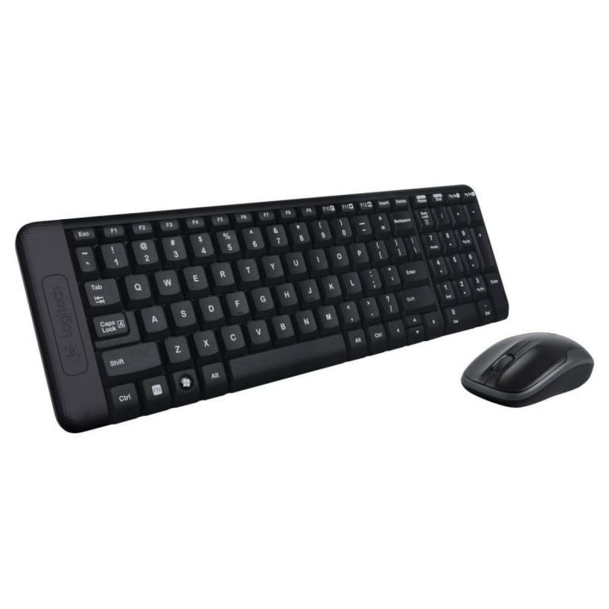 Trådlöst Tangentbord och Mus Logitech MK220 Svart Qwerty Spanska