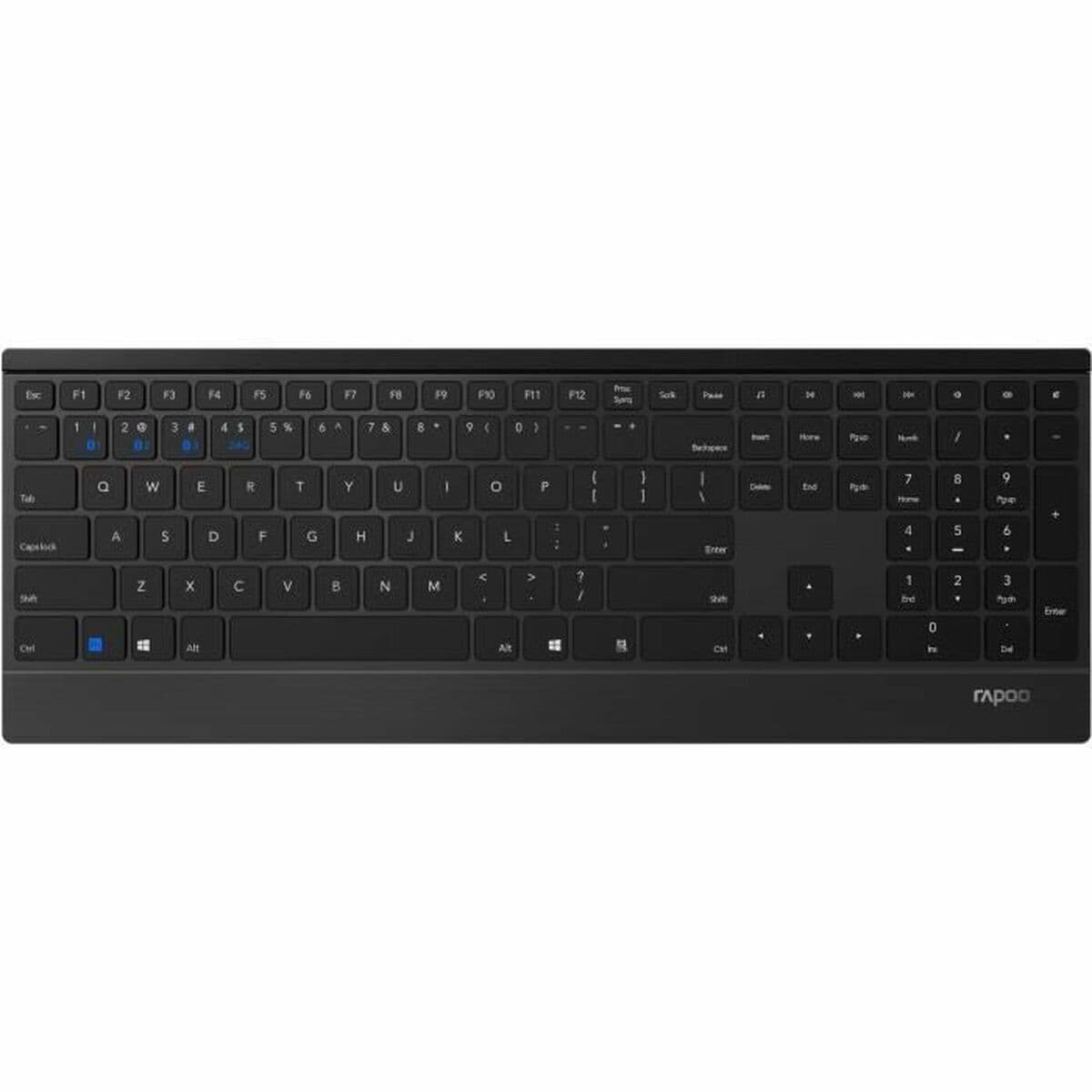 Tangentbord Rapoo E9500M Svart AZERTY